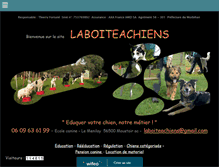 Tablet Screenshot of laboiteachiens.com